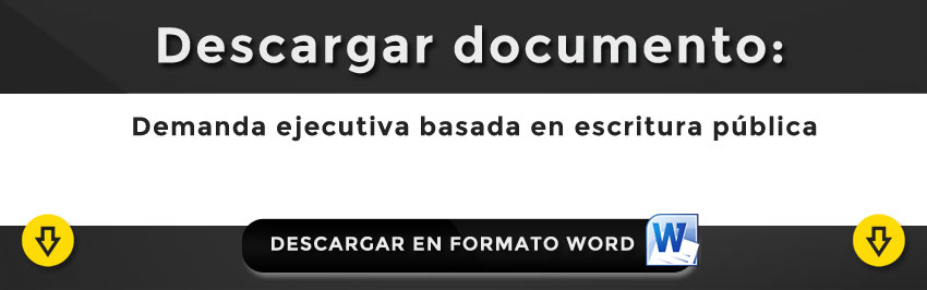 Demanda Ejecutiva Basada En Escritura Pública Laura